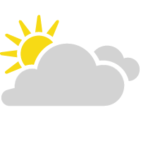 Mostly cloudy. Highs in the low 80s and lows in the mid 60s.