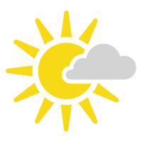 Mostly sunny. Highs in the low 90s and lows in the upper 60s.